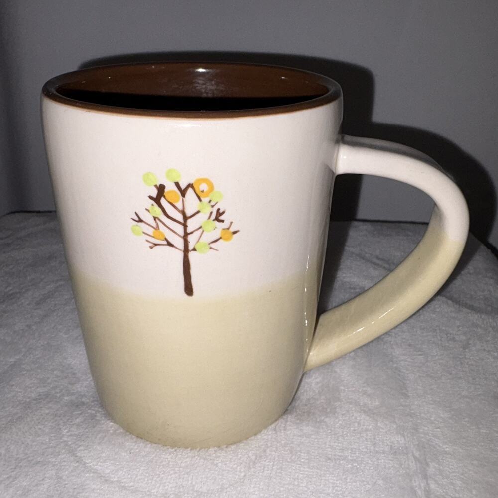 Starbucks Tree of Life Coffee Tea Mug Cup 2009 Hand Painted 14 oz EUC